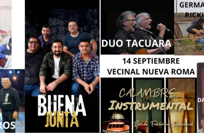 Peña Folklórica en la Vecinal Nueva Roma