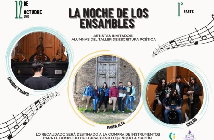 La Quinquela llega al Dante en “La noche de los ensambles”