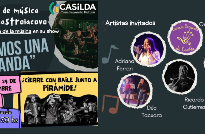 La banda César Mastroiacovo festeja el Día de la Música