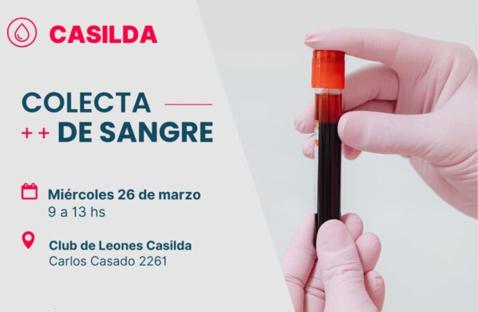 Colecta de sangre en el Club de Leones de Casilda
