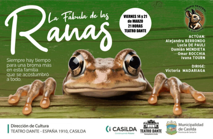 “Las fábulas de las ranas”, en el Tatro Dante
