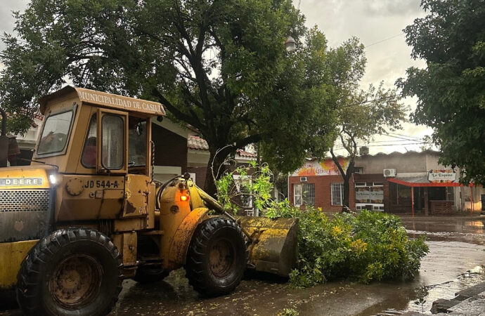 Continúan los trabajos en Casilda para asistir a los afectados por el temporal