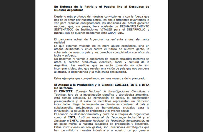 Comunicado de la Asamblea por la Democracia