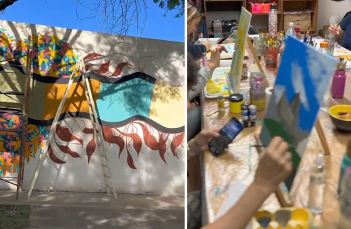 Se inaugura un mural en el Hospital “San Carlos”