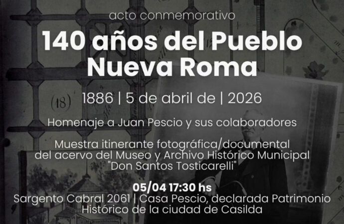 Acto por el 140° aniversario de Nueva Roma