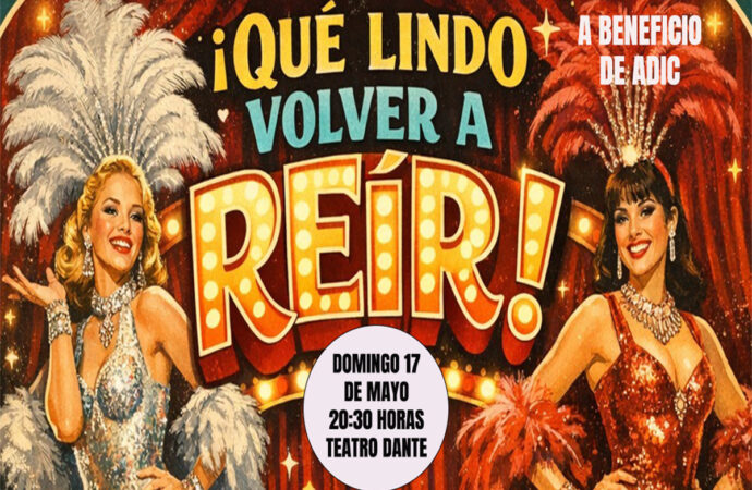 “¡Qué lindo volver a reír!”, a beneficio de Adic